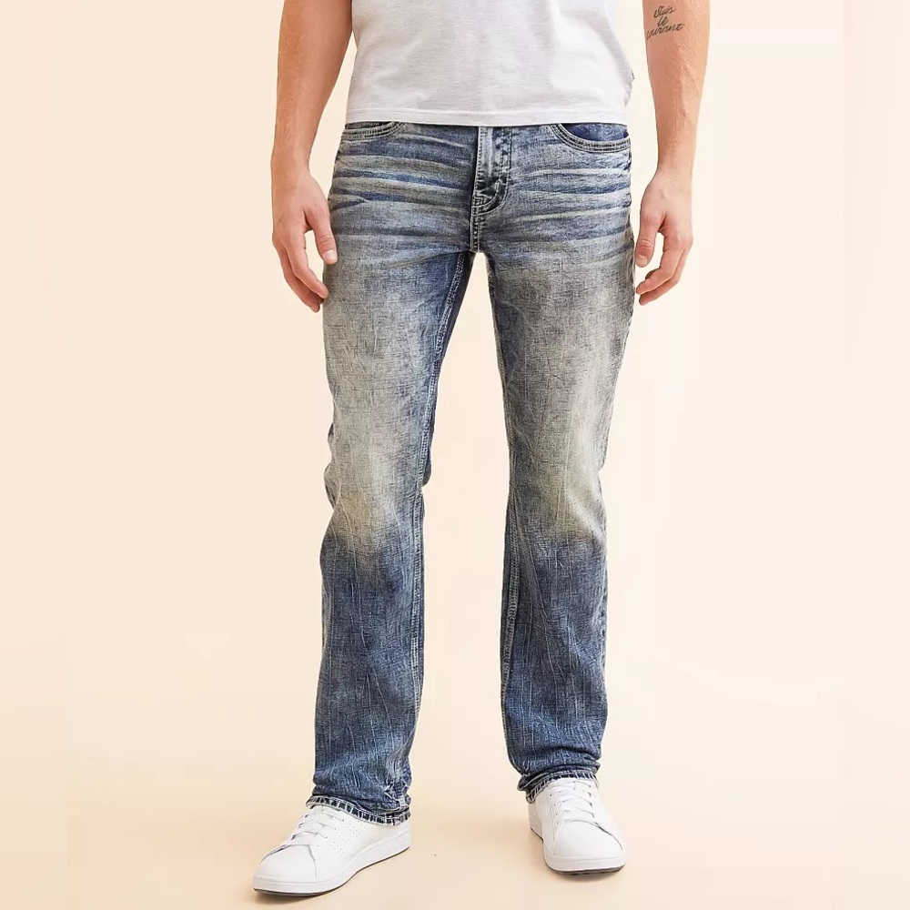 Buckle Black Men's Straight Leg Jeans‎ – Medium Dirty Wash 👖